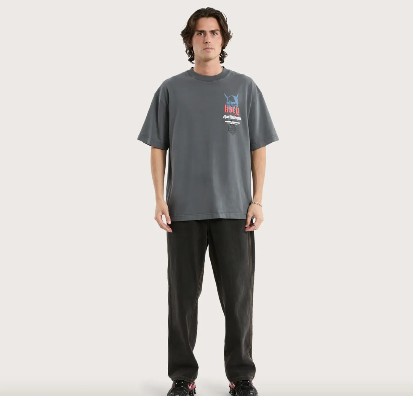 Lightning Street Tee Pigment Turbulence