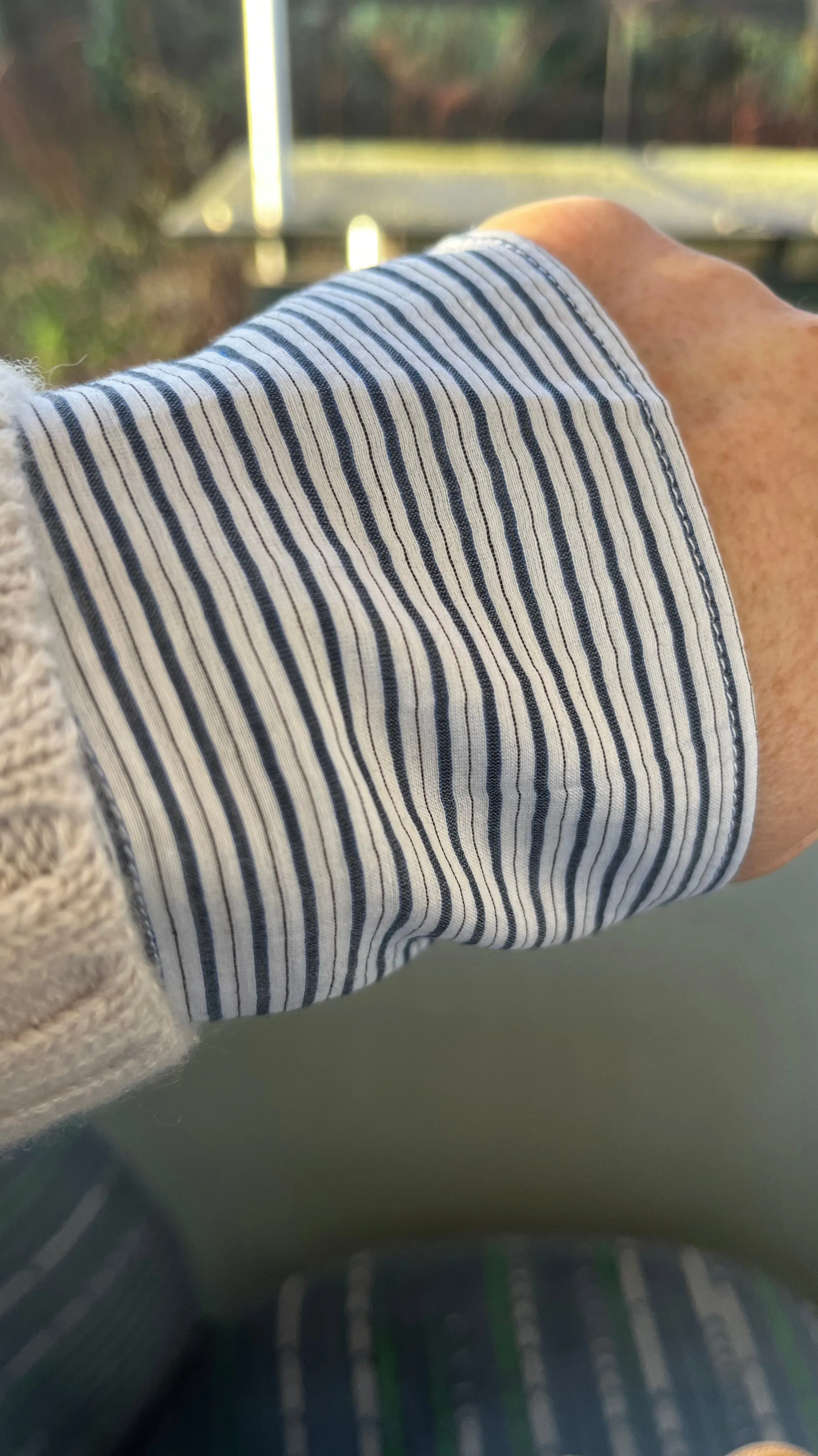 Lis Lareida Abbie Shirt in Night Blue Stripe