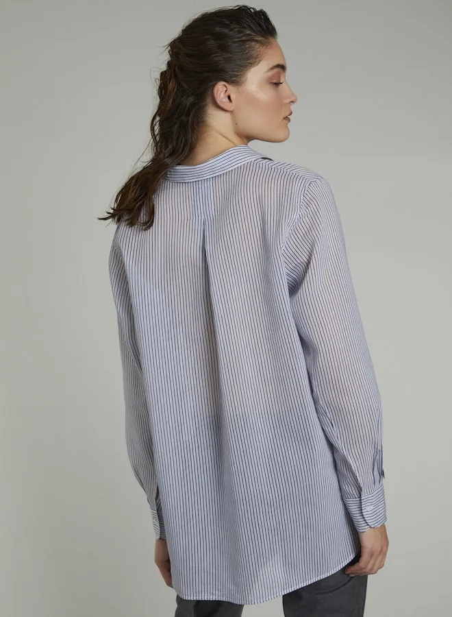 Lis Lareida Abbie Shirt in Night Blue Stripe