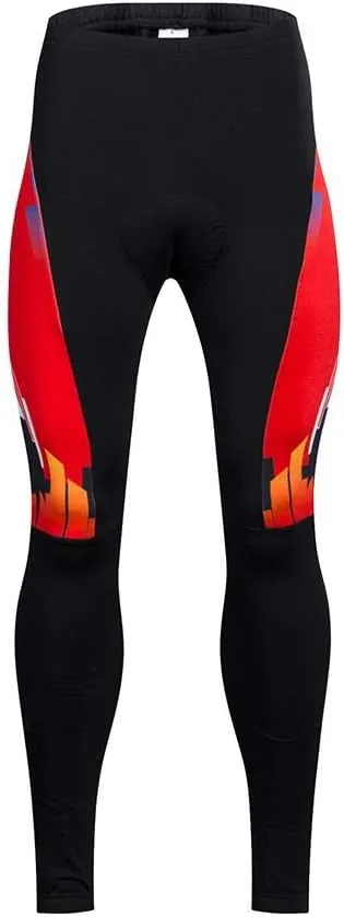 Men's Cycling Jersey Set Long Sleeve Full Zipper Quick-Dry Bike Shirt 3D Padded Cycling Tights Pants