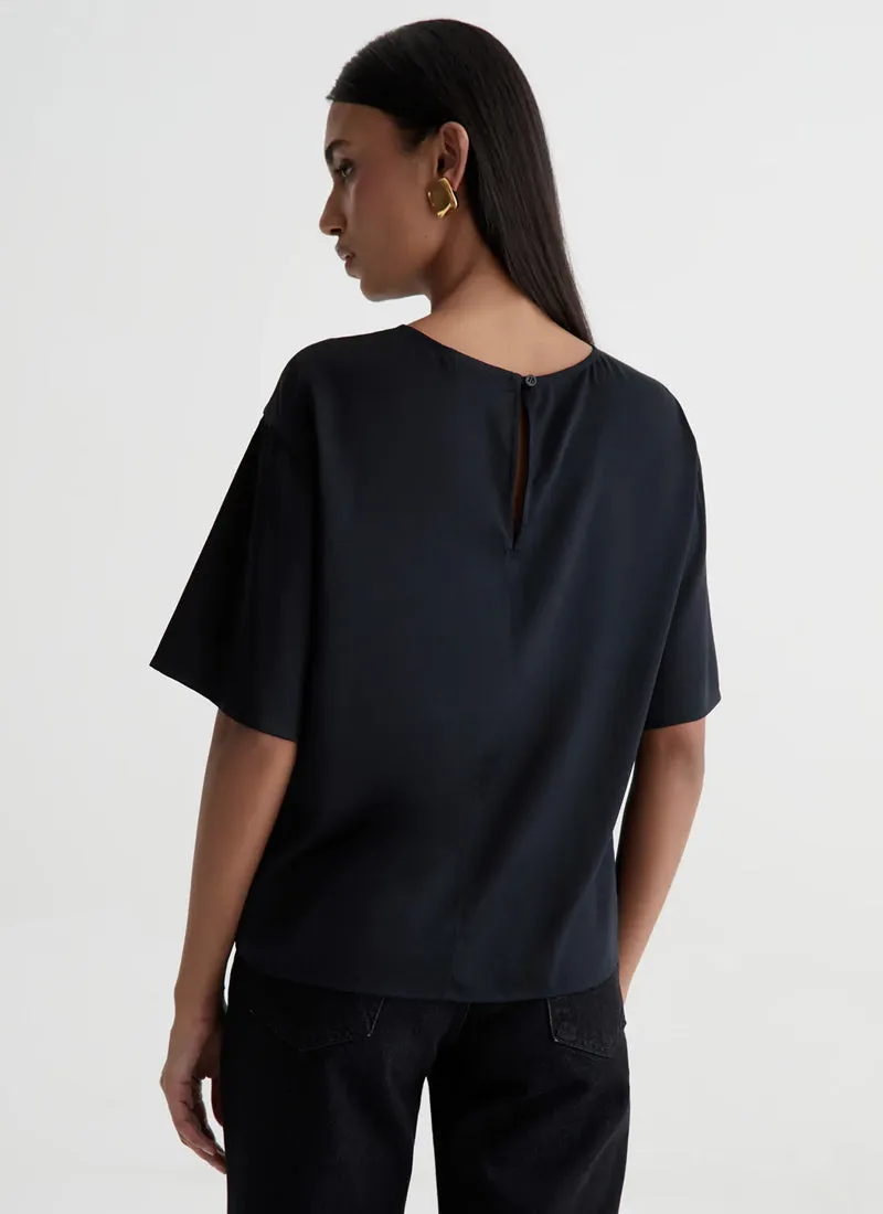 Nari Short-Sleeve Silk T-Shirt