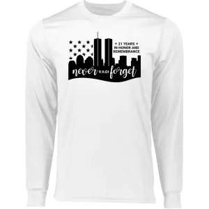 Never Forget Men's Long Sleeve Moisture-Wicking Tee