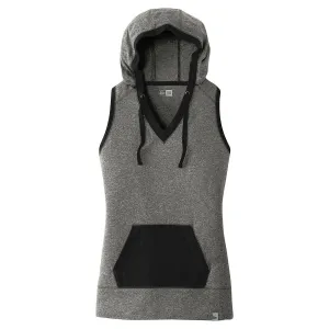 New Era Women's Black Twist/Black Heritage Blend Hoodie Tank