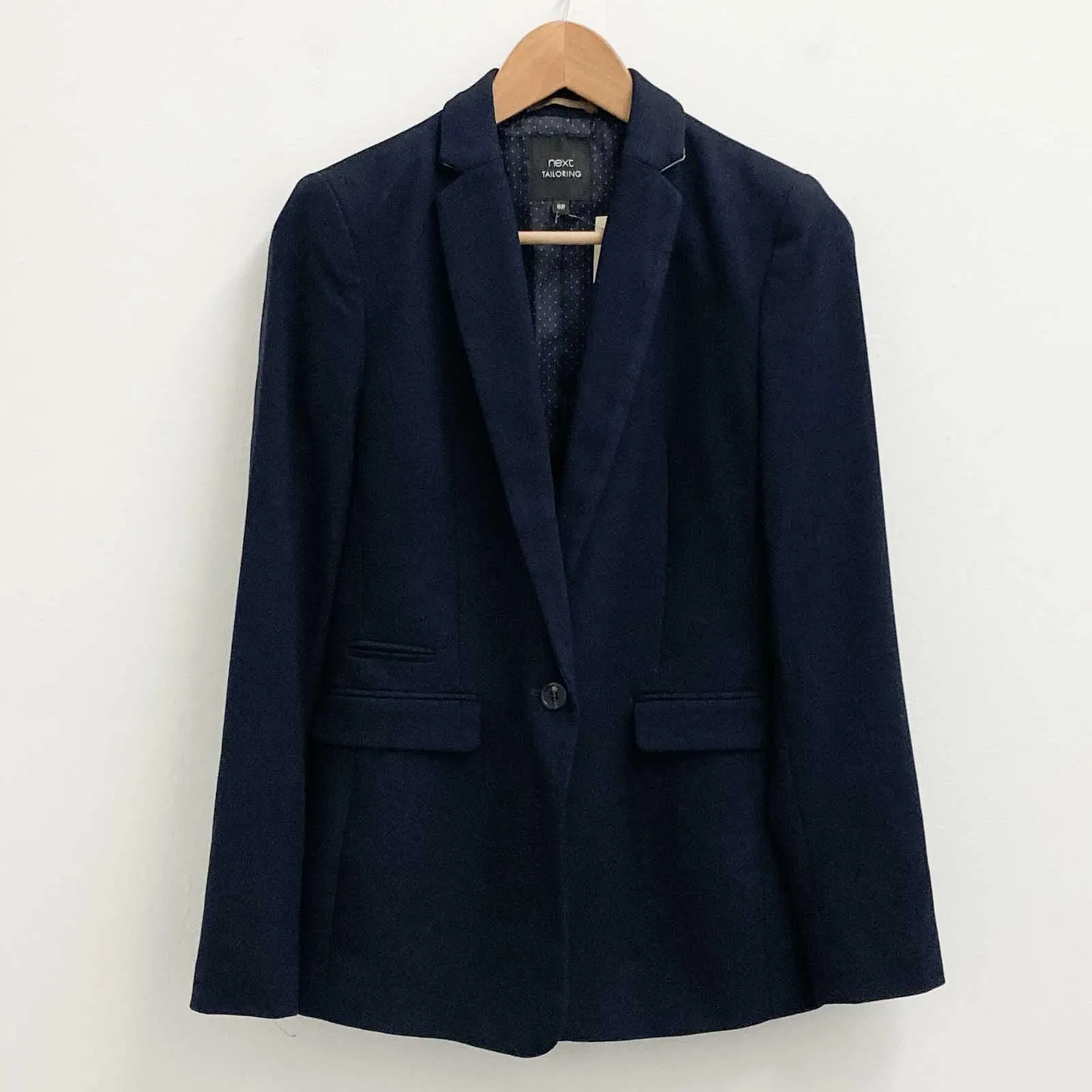 Next Jacket Size 8R Navy Tailored Blazer