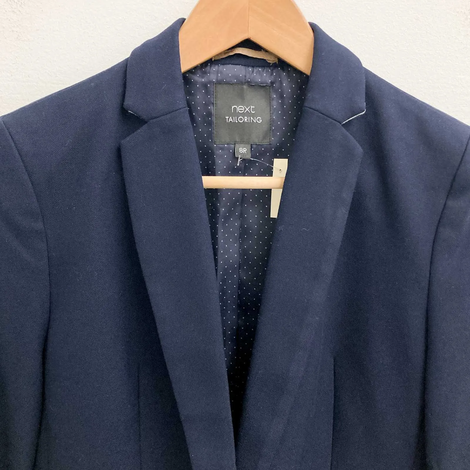 Next Jacket Size 8R Navy Tailored Blazer