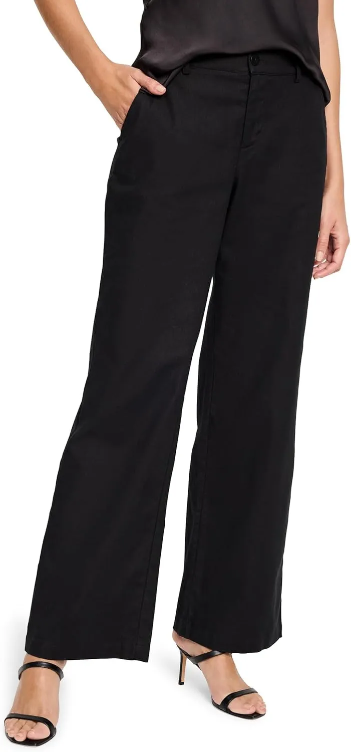 NIC ZOE Women's 31" Linen Cotton Eliot Wide-Leg Pants