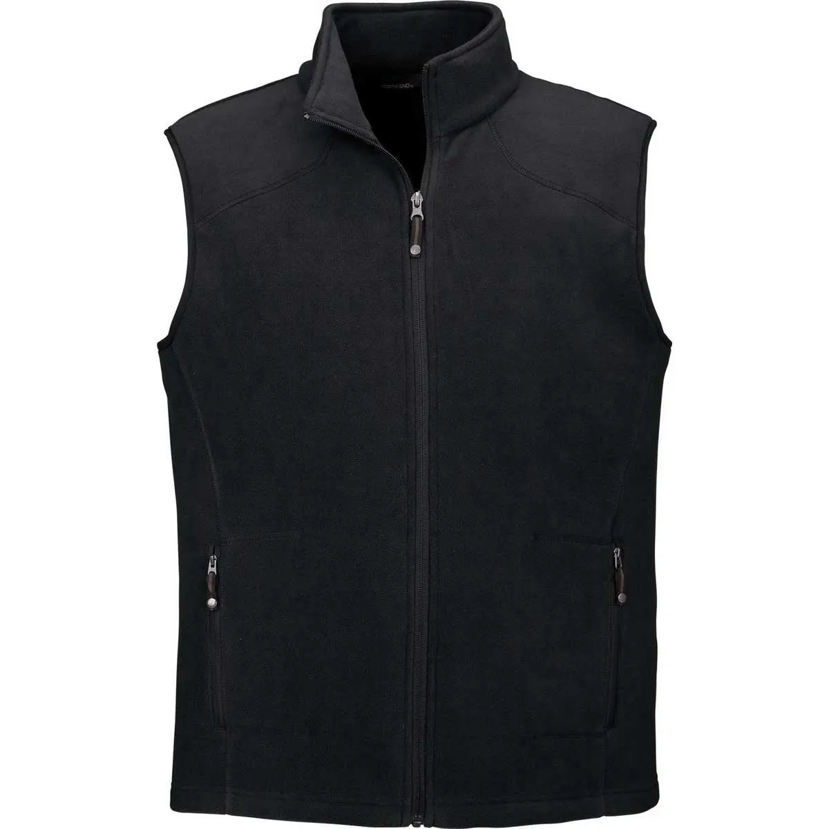 North End Men's Black Voyage Fleece Vest