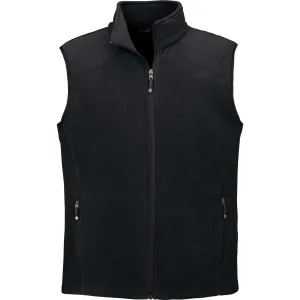North End Men's Black Voyage Fleece Vest