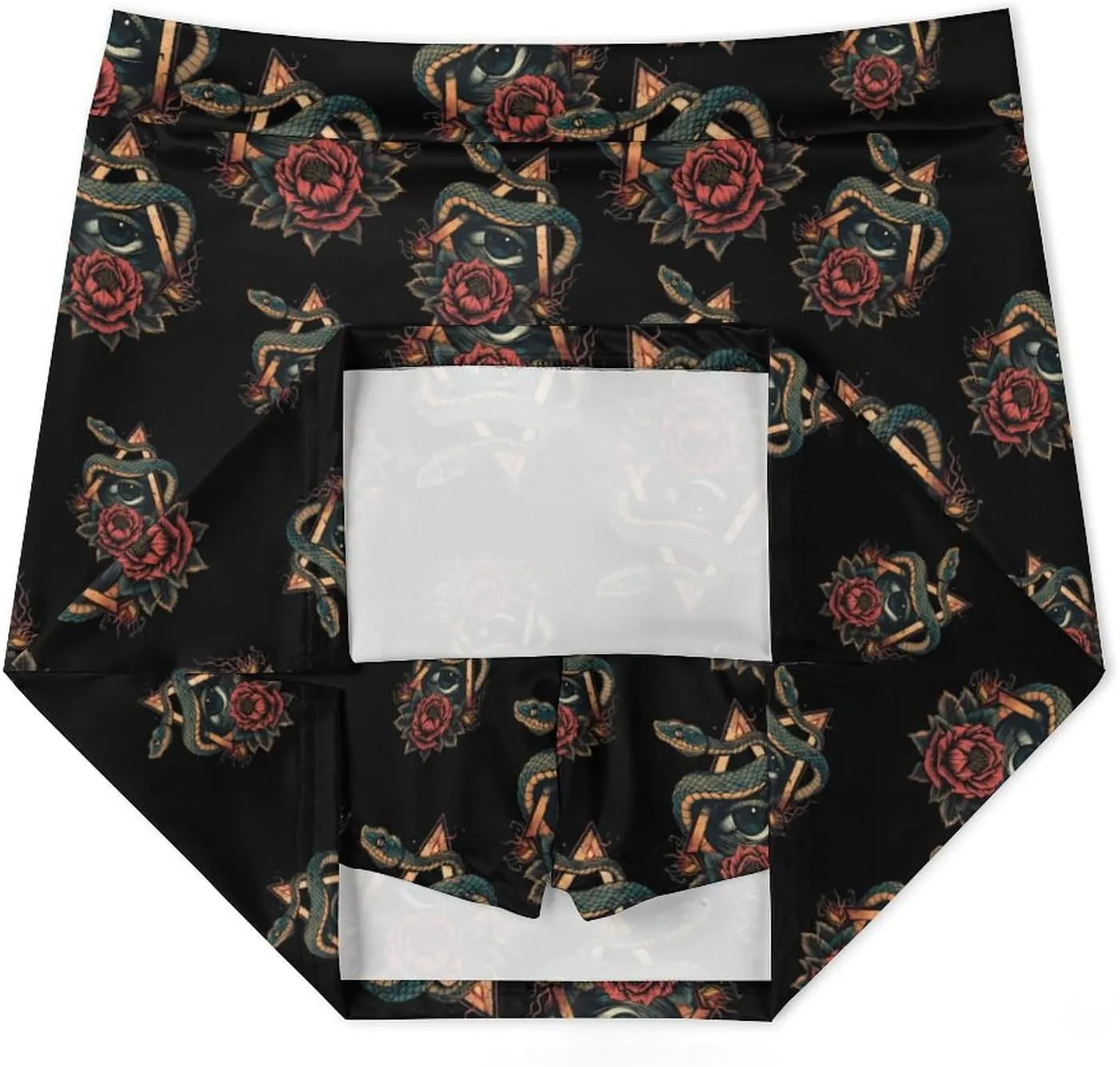 One Eye Snake Women's Skort Athletic Skirt Golf Skorts A-line Skirts with Built-in Shorts Pockets