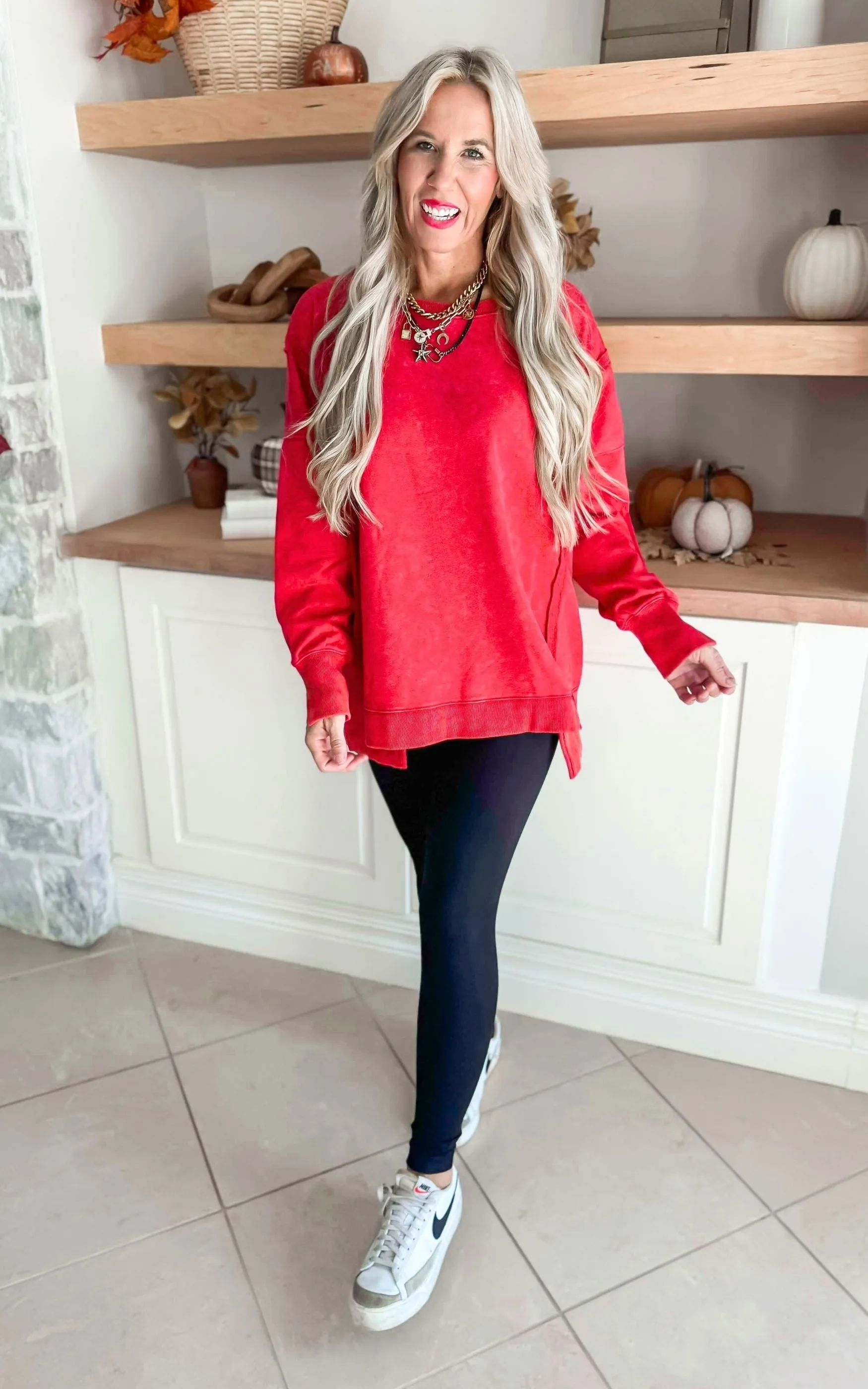 Oversized Long Sleeve Solid Knit Top - Final Sale