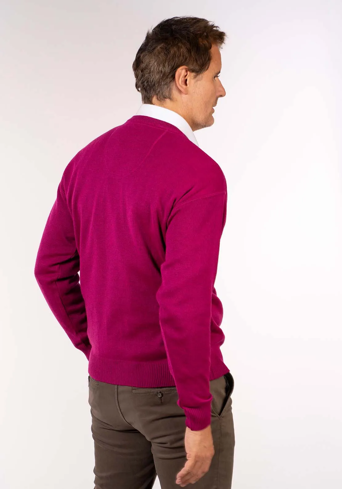 Plain V Neck Knit - Cerice Rose