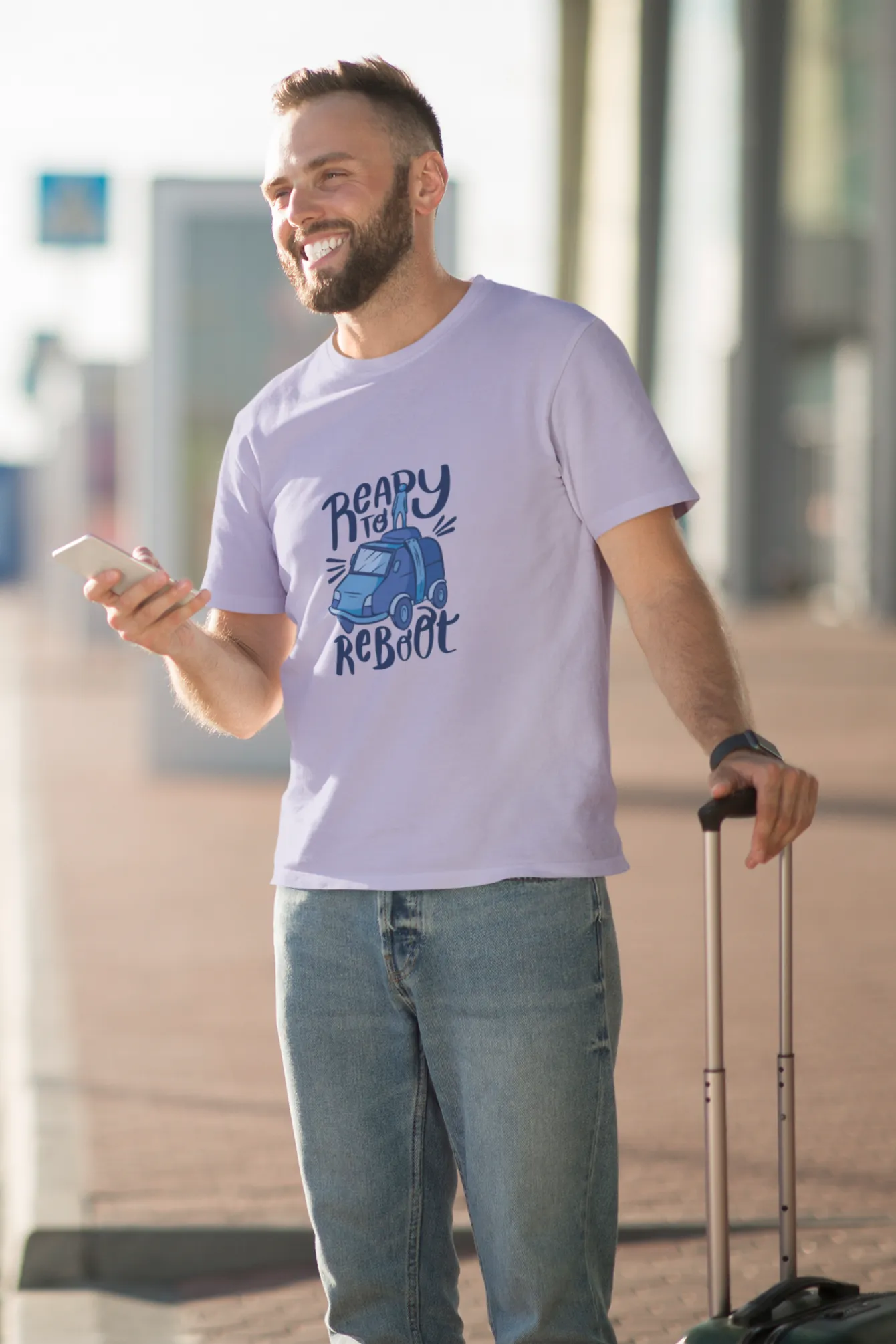 Ready To Reboot Printed T-shirt for men