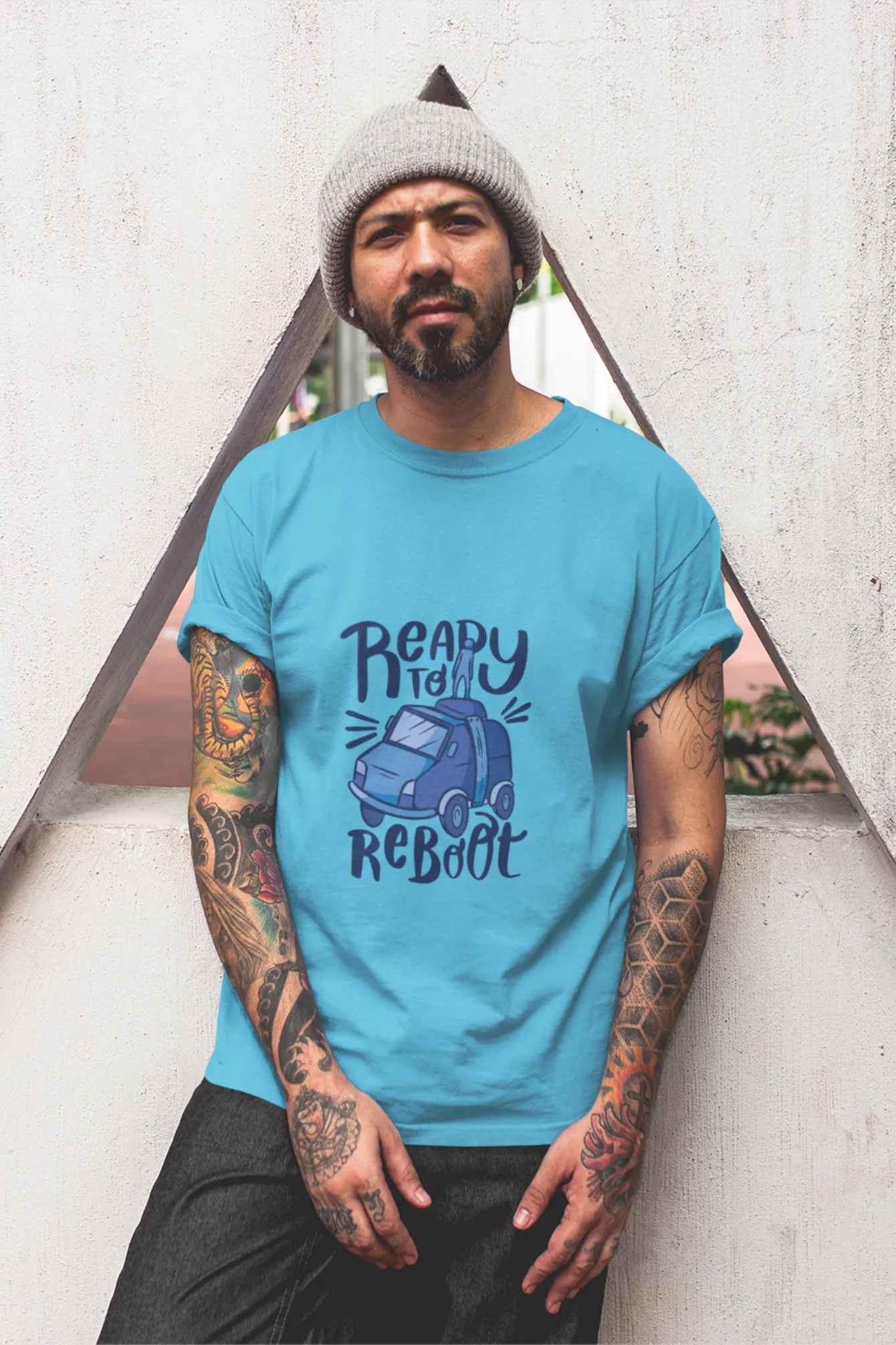 Ready To Reboot Printed T-shirt for men