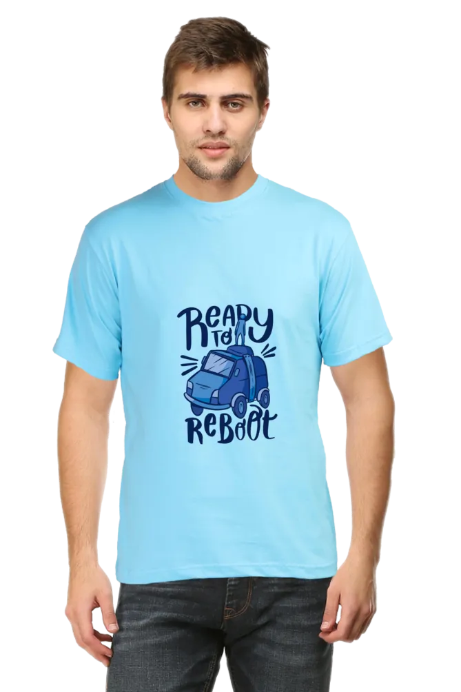 Ready To Reboot Printed T-shirt for men
