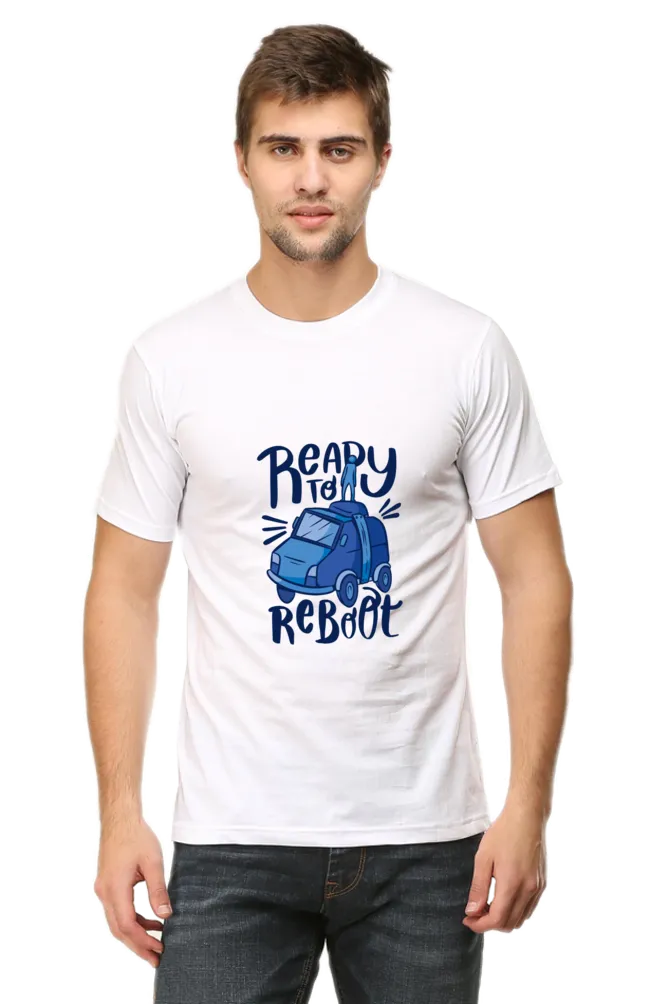 Ready To Reboot Printed T-shirt for men
