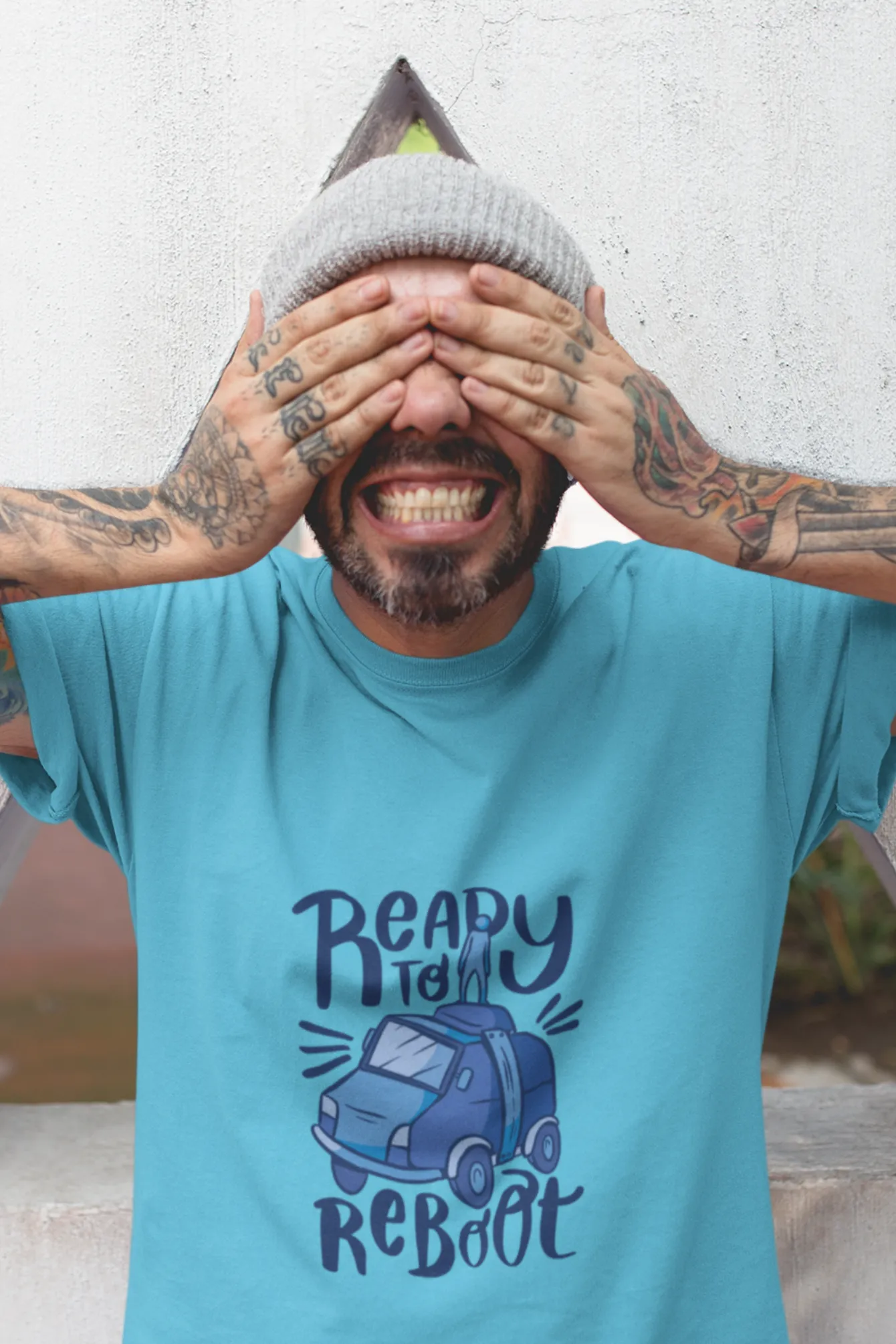 Ready To Reboot Printed T-shirt for men