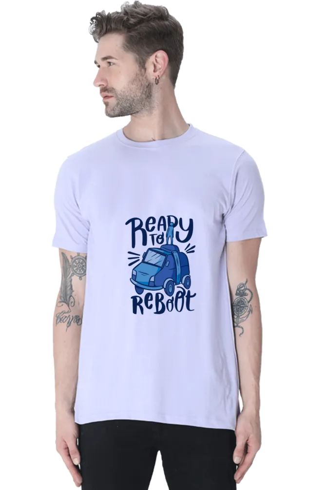 Ready To Reboot Printed T-shirt for men