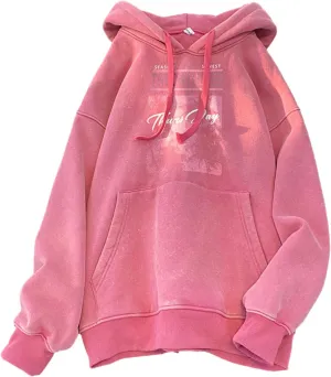 Retro Washed Hoodies Mens Distressed Hoodie Sweatshirt Graphic Heavyweight Pullover Sweatshirt