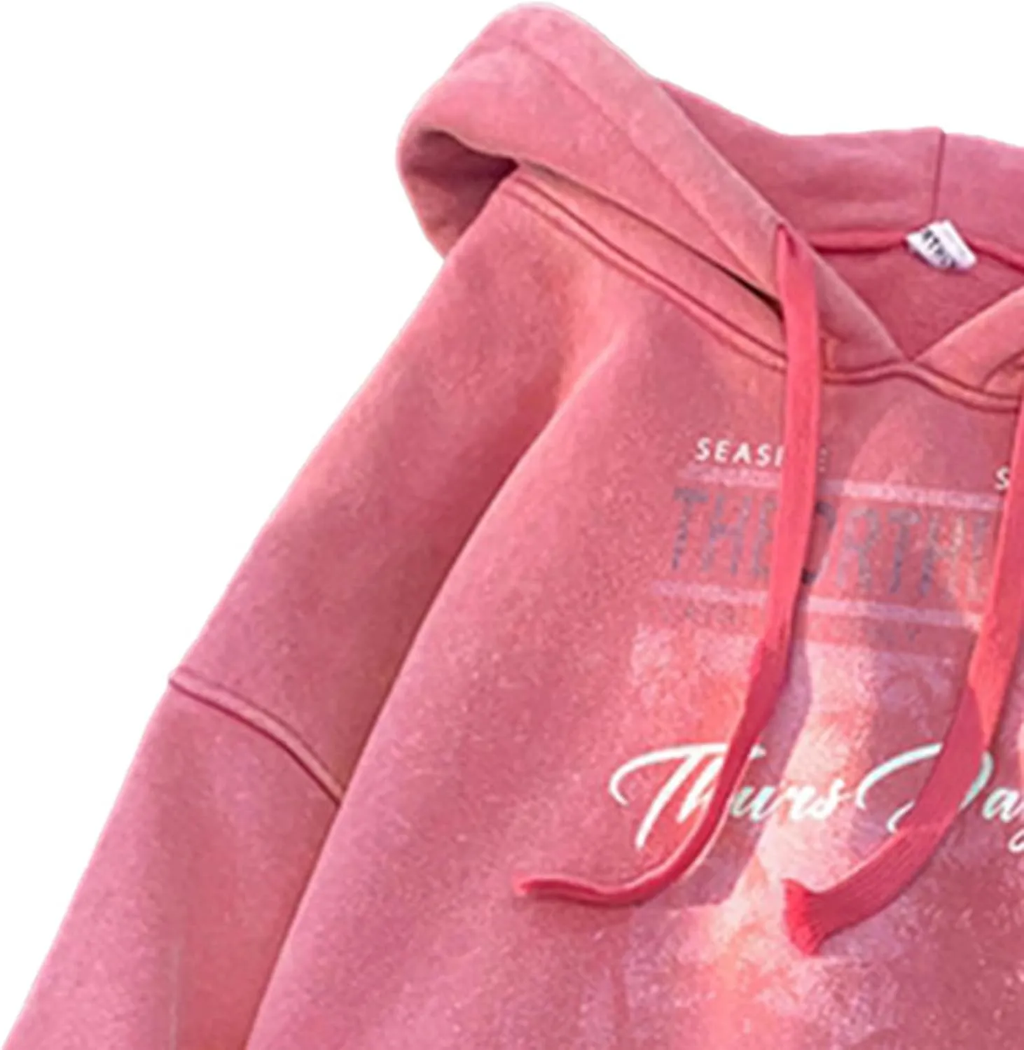Retro Washed Hoodies Mens Distressed Hoodie Sweatshirt Graphic Heavyweight Pullover Sweatshirt