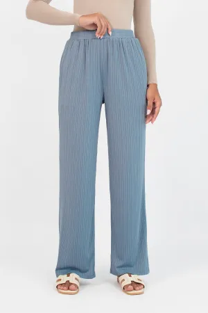 Ribbed Relaxed Fit Pants - Blueprint