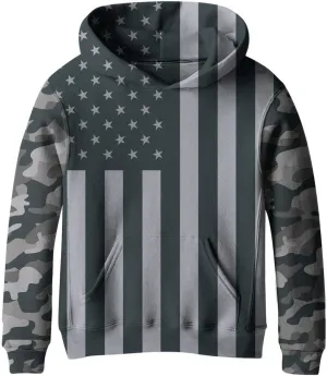 SAYM Teen Boys' Galaxy Fleece Sweatshirts Pocket Pullover Hoodies 4-16Y