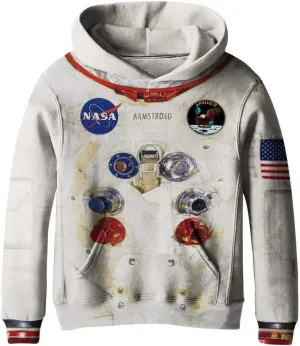 SAYM Teen Boys' Galaxy Fleece Sweatshirts Pocket Pullover Hoodies 4-16Y