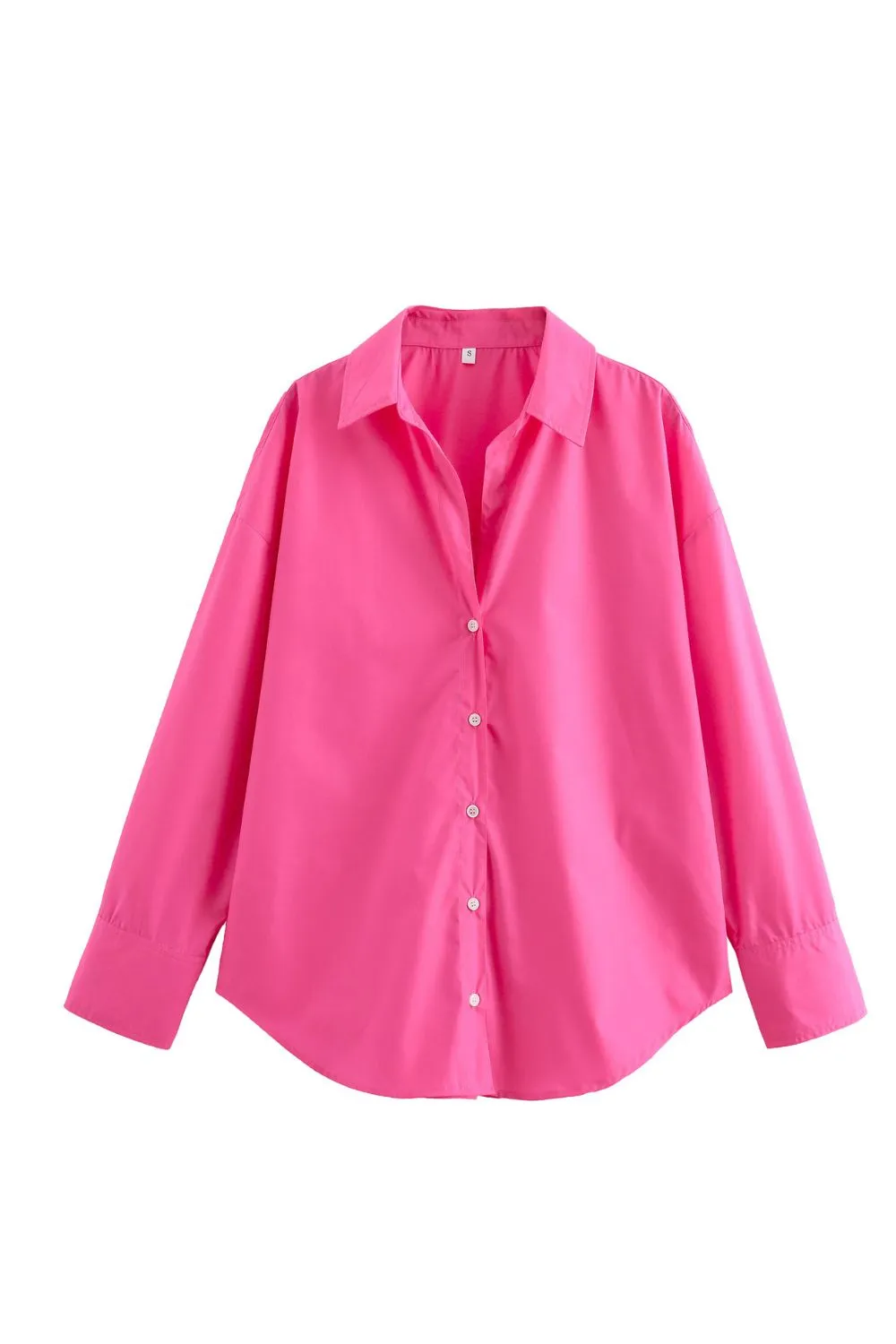 ’Scarlett‘ Button-Up Long Sleeve Shirt Top（2 Colors）