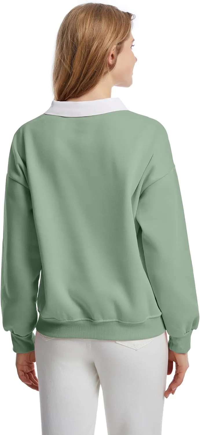 Skateboarding Frog Oversized Sweatshirt for Women Kawaii Hoodies Aesthetic Fleece Collared Neck Pullover Teen Girls