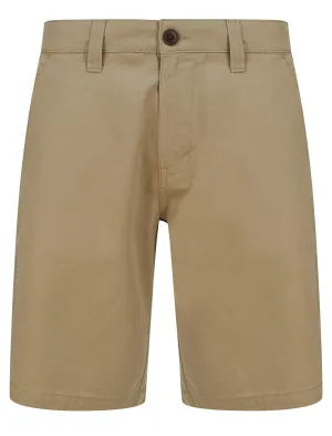 Somero Cotton Twill Chino Shorts in Stone - Tokyo Laundry