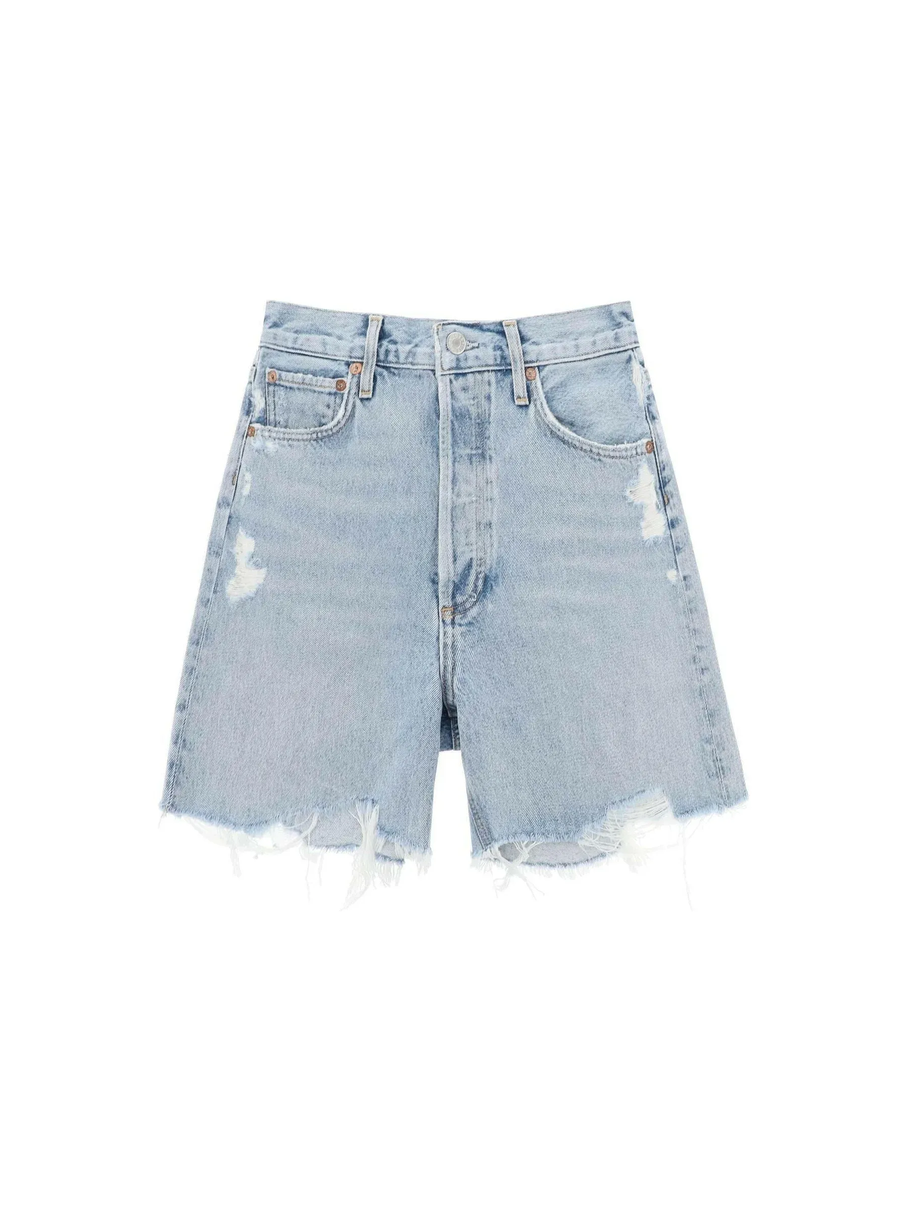 Stella Distressed Denim Shorts