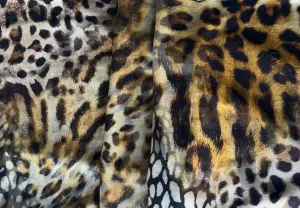 Sub-Saharan Cheetah, Leopard & Giraffe Viscose Jersey Knit (Made in Italy)