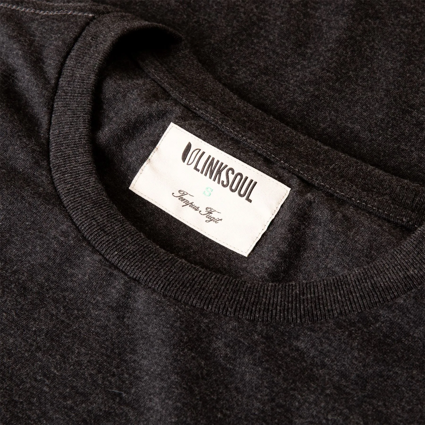 Sur Pocket Crew Tee Black Heather - SS24