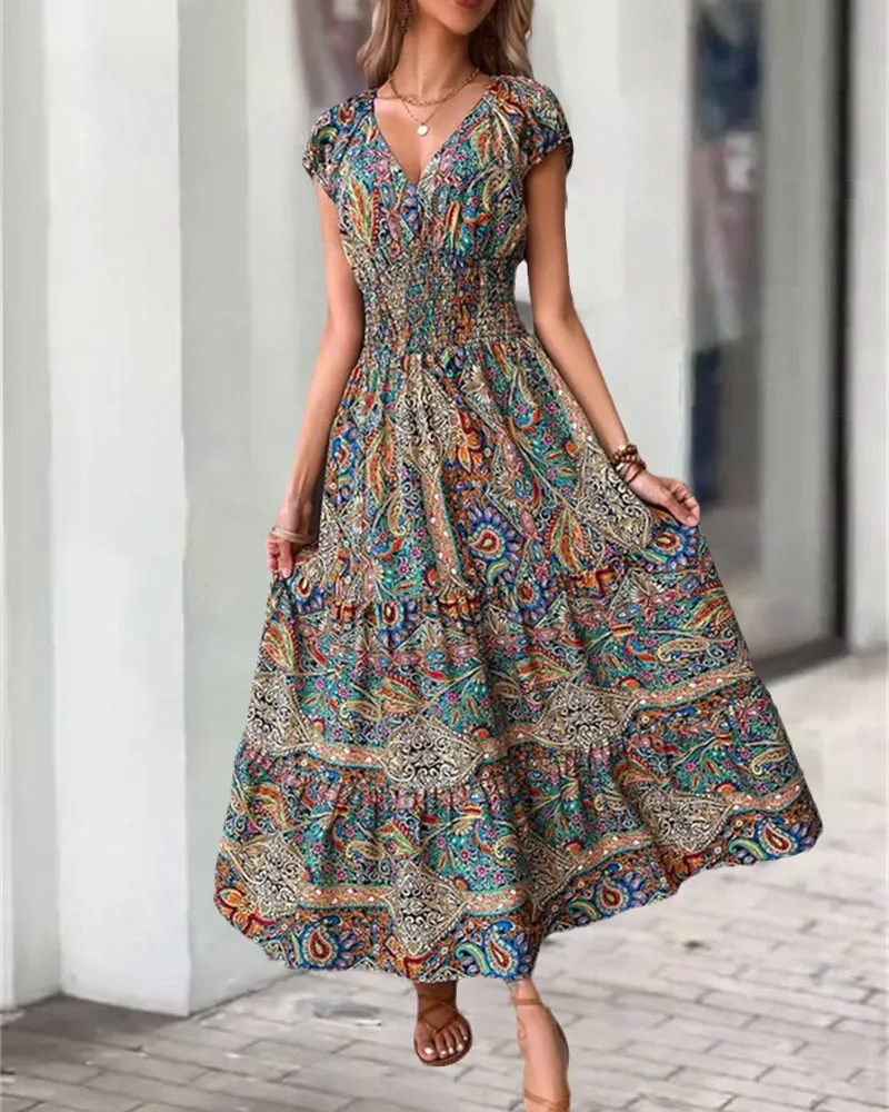 TastyHottie - Elegant vintage printed dress