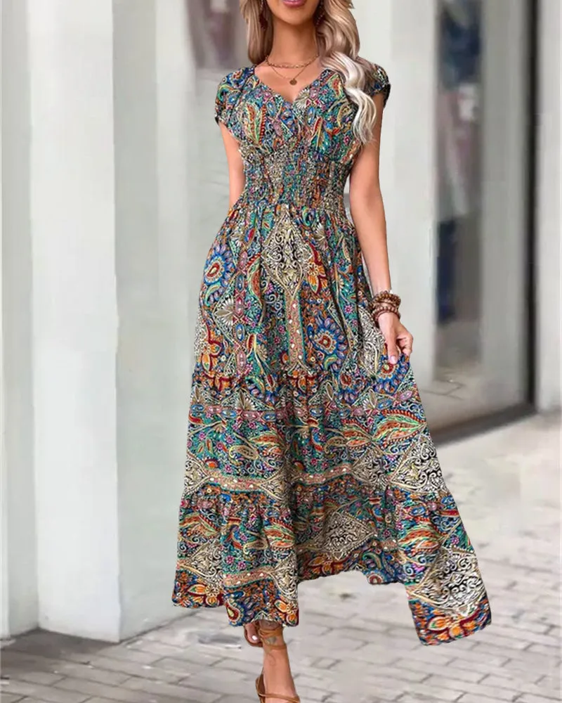 TastyHottie - Elegant vintage printed dress