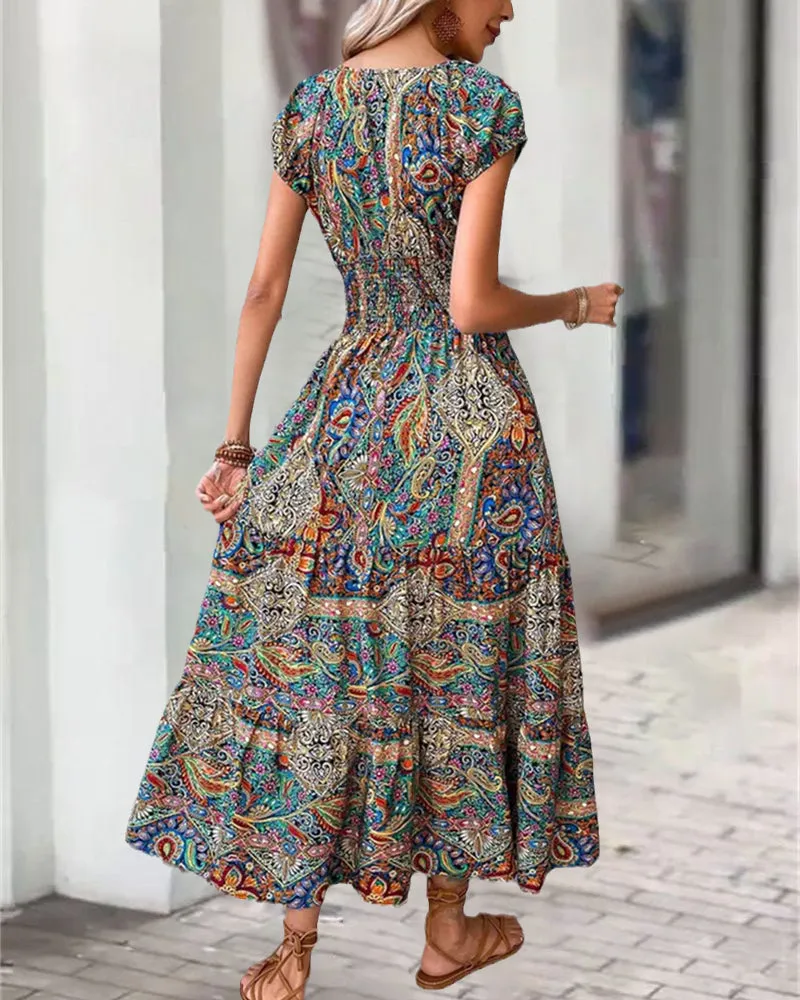 TastyHottie - Elegant vintage printed dress