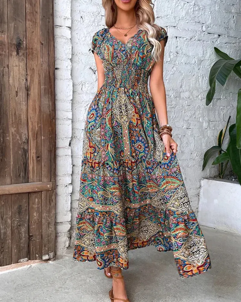 TastyHottie - Elegant vintage printed dress