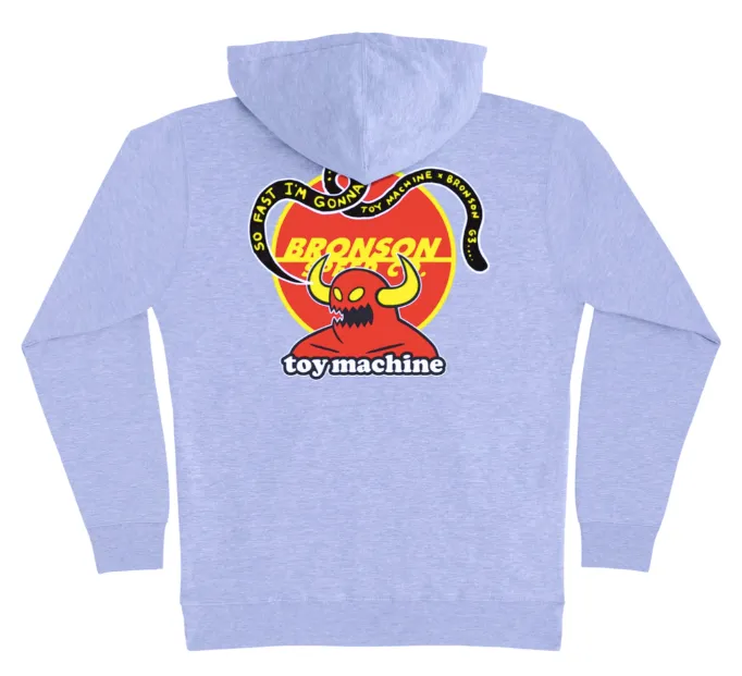 Toy Machine x Bronson Speed Co Heavyweight Hoodie - Grey