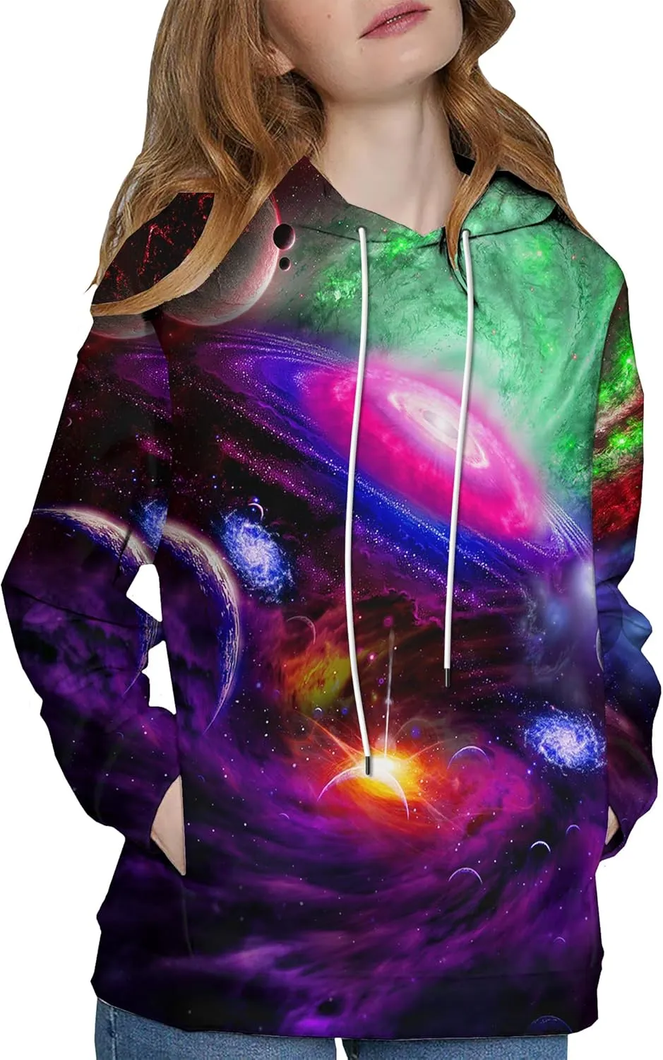 Unisex 3D Printed Hoodies Graphic Pullover Hooded Sweatshirt for Men Women