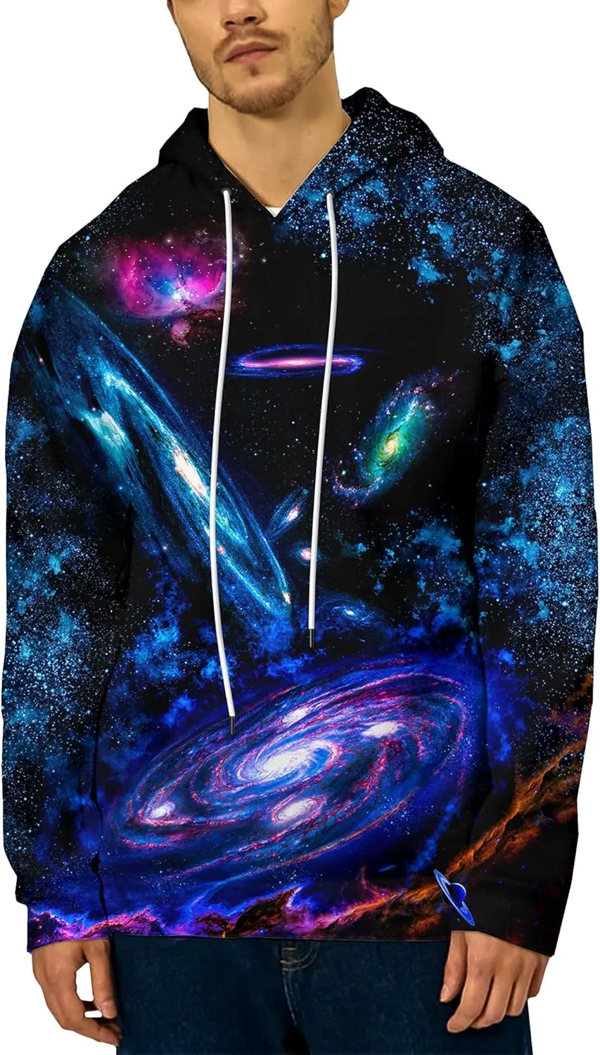 Unisex 3D Printed Hoodies Graphic Pullover Hooded Sweatshirt for Men Women