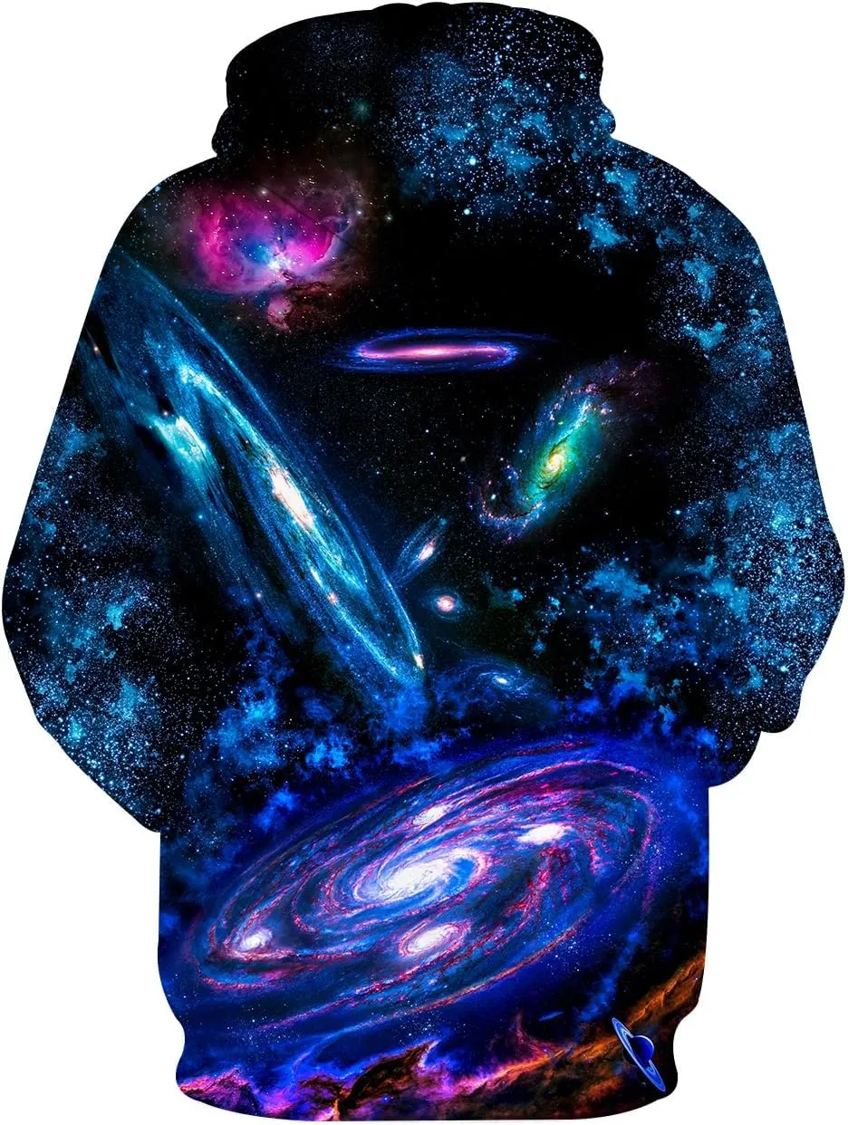 Unisex 3D Printed Hoodies Graphic Pullover Hooded Sweatshirt for Men Women