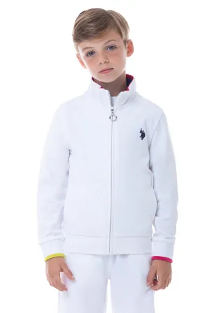 US POLO KIDS ZIP-UP JACKET