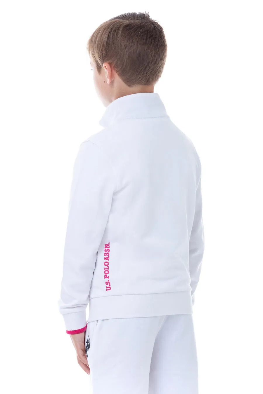 US POLO KIDS ZIP-UP JACKET