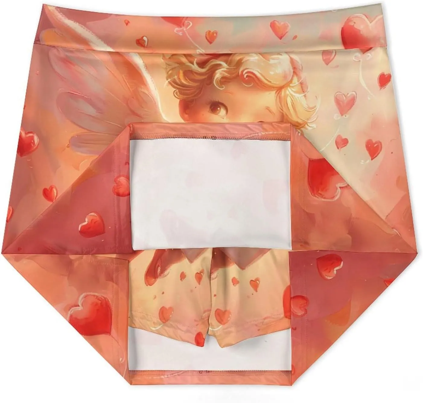 Valentines Love You Angel Women's Skort Athletic Skirt Golf Skorts A-line Skirts with Built-in Shorts Pockets