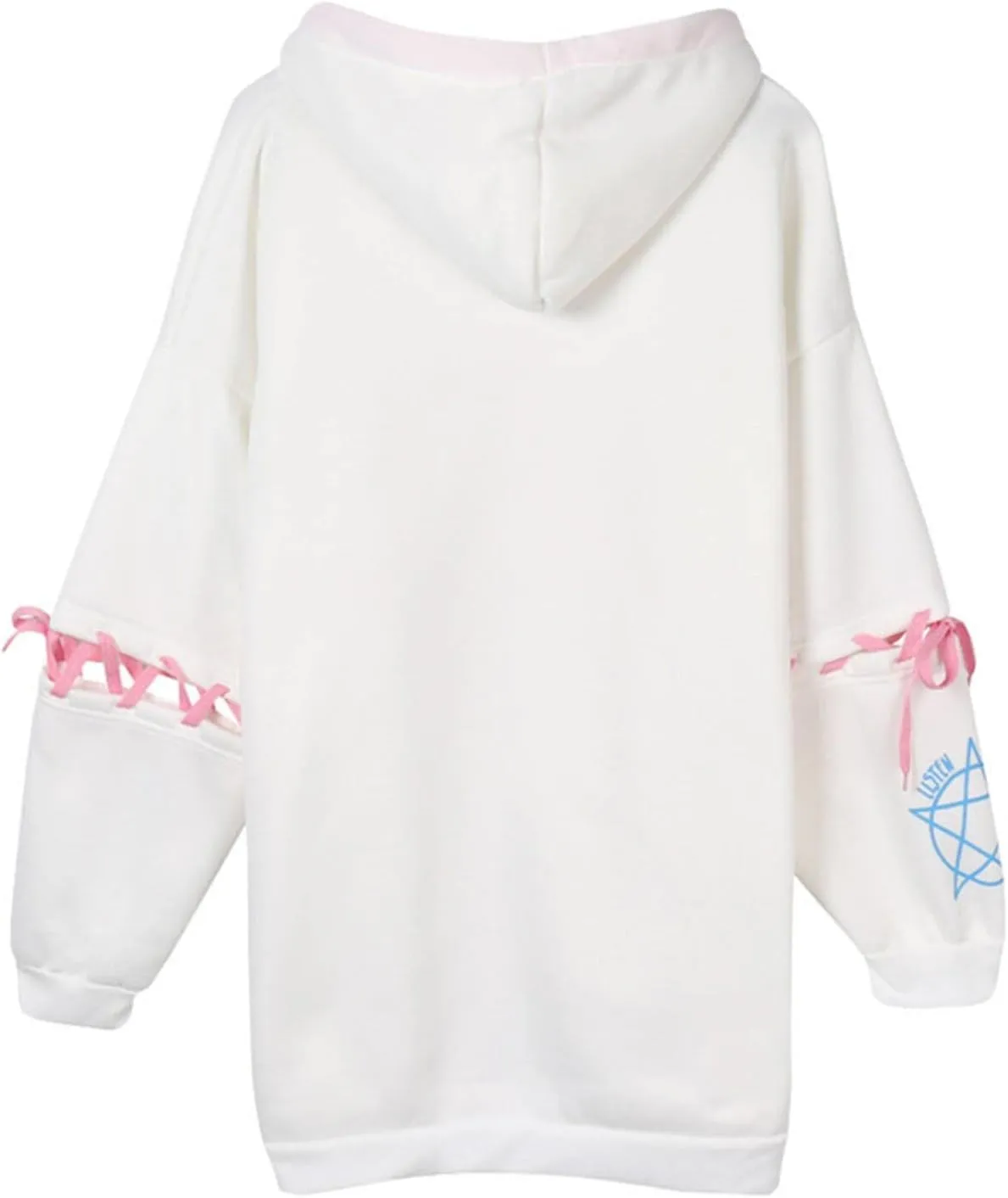 Women Men Y2K Anime Hoodie Kawaii Gothic Harajuku Alt Aesthetic Grunge Punk Cute Japanese Dark Academia Top Pullover