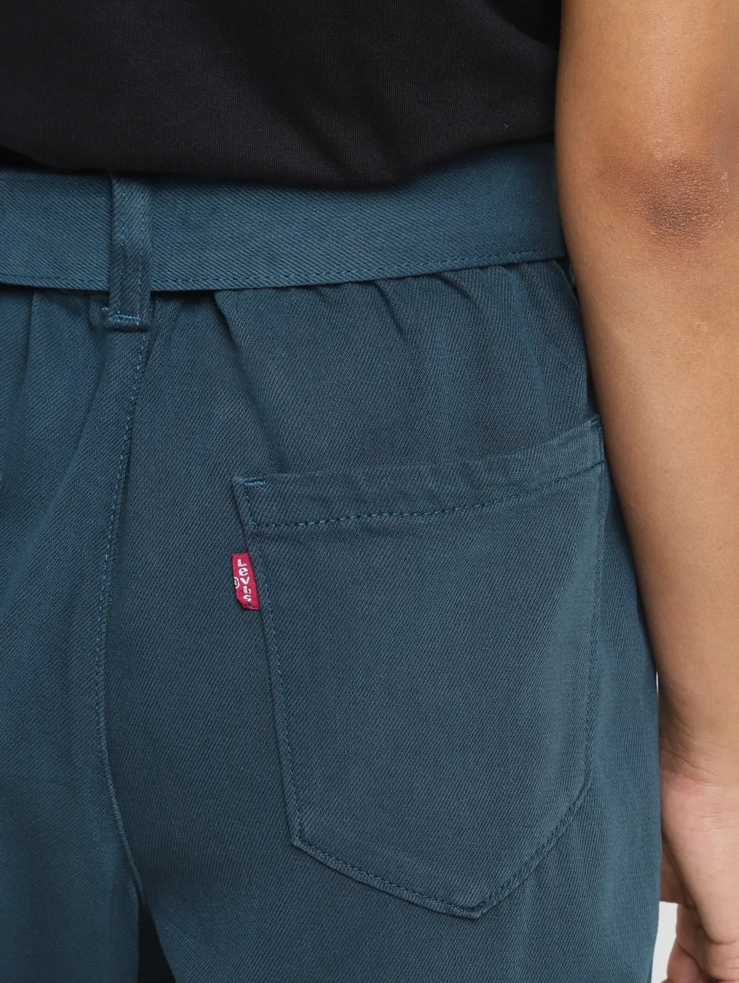 Women Mid Rise Teal Loose Tapered Fit Joggers