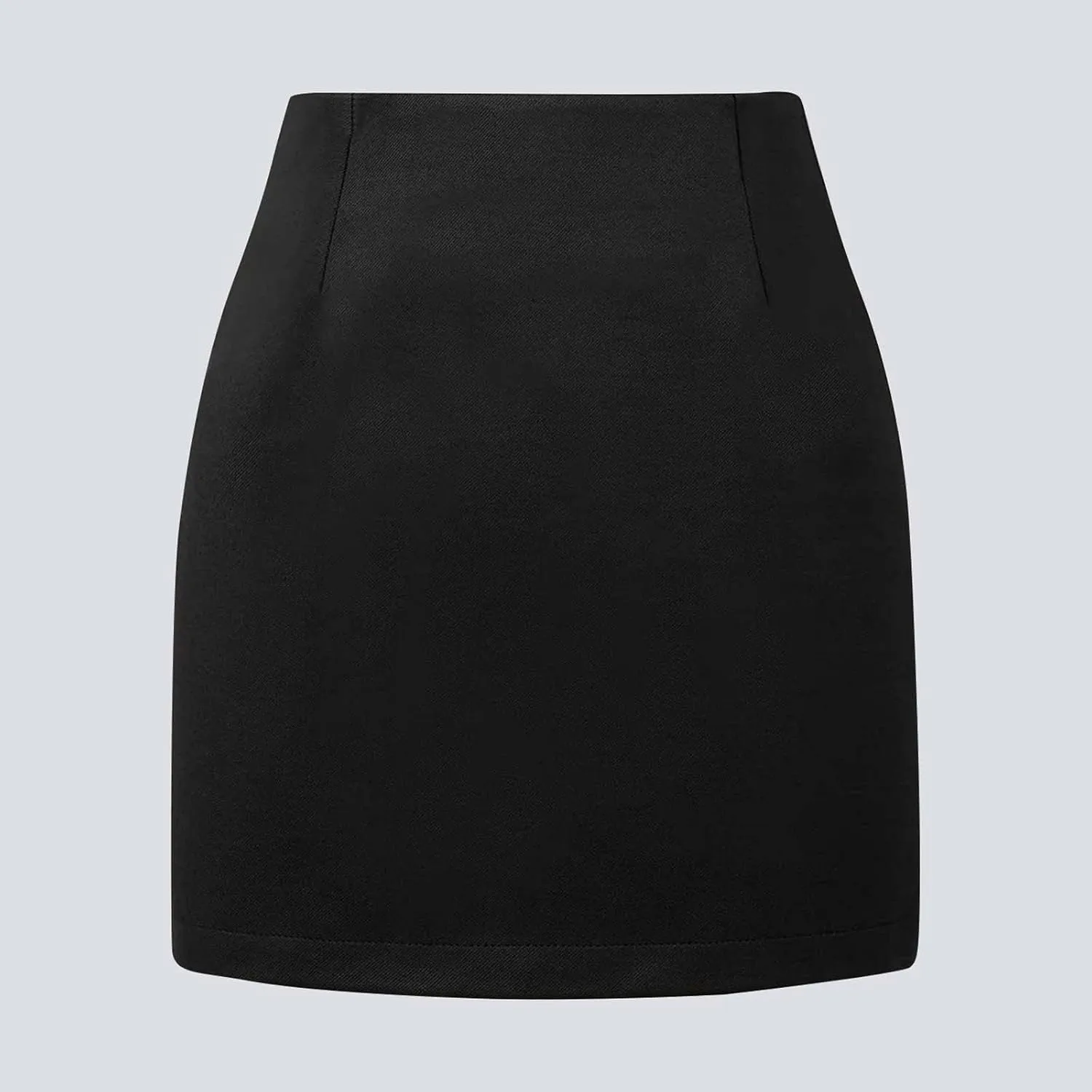 Women's Midi Plaid Skirts 2025 Fall Winter Knee Length Pencil Wool Skirt High Waist Midi Bodycon Cloth with Slit