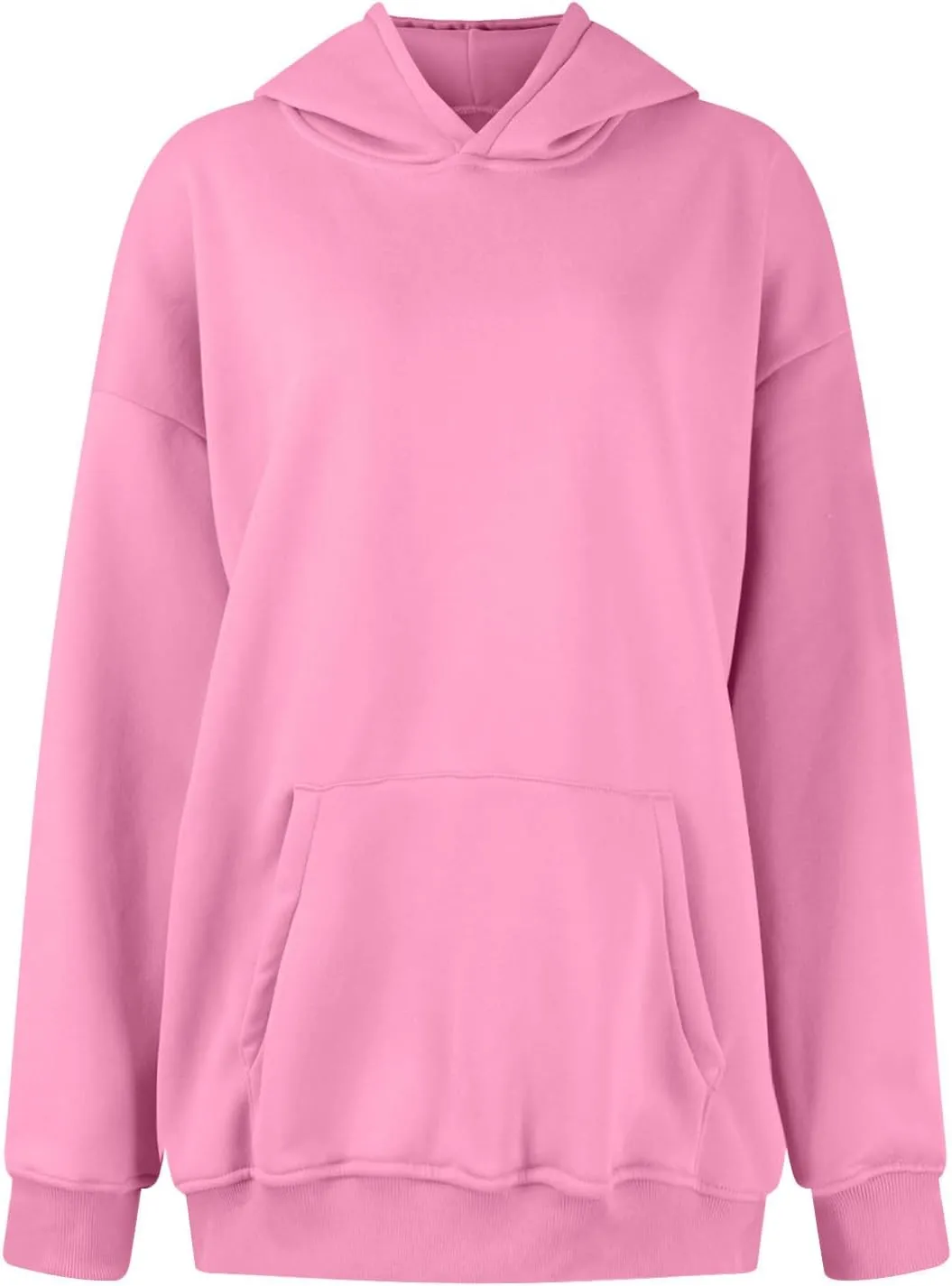 Womens Oversized Hooded Sweatshirt Fleece Long Sleeve Hoodies Comfy Pullover Top Fall Outfits Teen Preppy Clothes