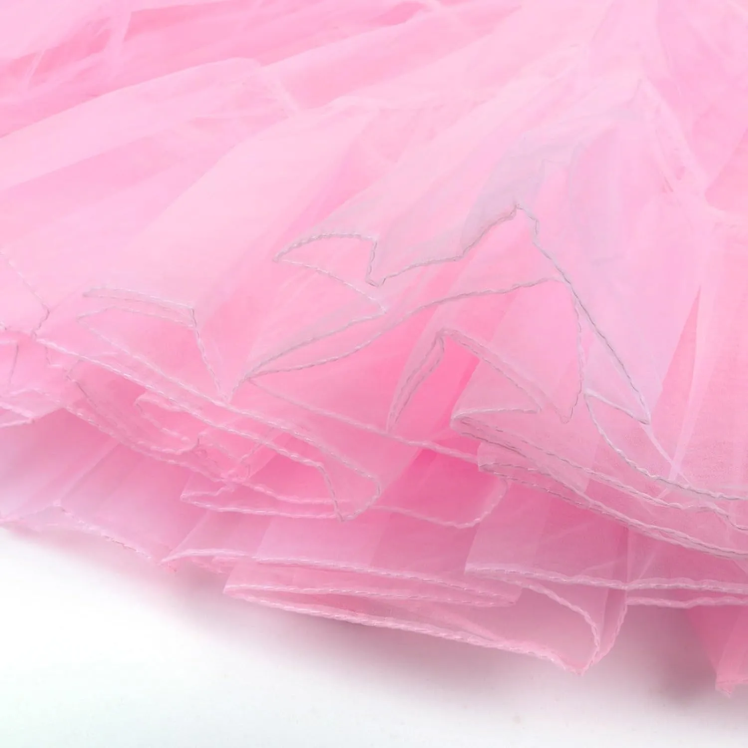 Women's Petticoat Skirt Underskirts for Cosplay Pleated Tulle Petticoat Tutu Tulle Midi Knee Length Skirt Dress