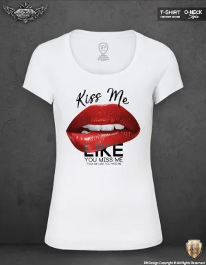 Womens Red Lips T-shirt Trendy Sayings Tank Top WD094 R