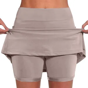 Women's Tennis Skirt High Waisted Golf Skirts Athletic Skorts for Woman Pickleball Skort with Built in Shorts